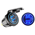 Pikkukuva 1 / 4: Dual USB autolaturi Moottorivene Blue