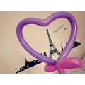Miniatyrbild 5 av 5: Lång remsa ballong macaron remsa ballong gul 100 st,