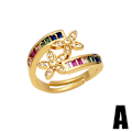 Pikkukuva 1 / 5: Sormus Vintage Zircon Flower Stud Muotikorut Ac9195 A