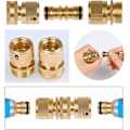 Miniatyrbillede 4 af 5: L 4 stykker gevindadaptere, Messing Connect Y Ventil Slange ende Rørfittings til rør Universal Adapter Tilbehør Adapter Connector