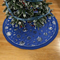 Miniatyrbild 2 av 4: 48" stor julgran solklänning Snowflake Interiör Skandinavisk ljus färg Rustik lyx julkudde Festtillbehör