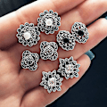 Miniatyrbild 3 av 4: 4st öronproppar Set Opal Flower Ear Studs För Bröllop