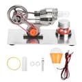 Sølv Miniature Stirlingmotor Fysik Legetøj Laboratorie Undervisningsmodel