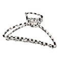 Pikkukuva 1 / 3: Ruudullinen hiusklipsi Liukumaton Zebra Hollow Out Hair Claw Geometry Leoy Barrette B3