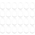 Miniatyrbillede 1 af 5: 24 Pack Plast Bruseforhæng Ringe Bøjlekroge Til Badeværelse Brusevindue Plast C-formet spænde