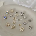 Miniatyrbillede 2 af 5: Øreclips Pearl Flower Stud piger&#39; Modesmykker Ac2478 D183