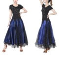 Pikkukuva 3 / 5: Aikuisten tupsupaljetilla latinalainen tanssimekko Black XL