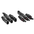 Miniatyrbilde 2 av 8: 2 i 4-veis solcellekabeladapter 1 til 3 T-type solcellepanelkabeladapter