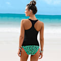 Miniatyrbild 2 av 5: kvinnor Boho Tankini Set Bikini Vadderad baddräkt Badkläder Strandkläder Baddräkt Baddräkt L