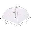 Miniatyrbild 4 av 5: 2-pack mesh pop-up matskydd, 16 tums hopfällbart paraplystil skyddstält för att hålla flugor, insekter, myggor ute, vit