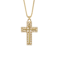 Miniatyrbild 4 av 5: Halsband Cross Metallic Element Choker Modesmycken B1893 19440