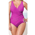 Miniatyrbillede 1 af 2: kvinder Polstret Wrap Badedragt Monokini One Piece Badedragt Badetøj Purple 2XL