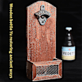 Miniatyrbild 1 av 4: Flasköppnare Väggmonterade, magnetiska ölflasköppnare med auto-fångstlock Retro