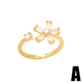 Pikkukuva 4 / 5: Sormus Vintage Zircon Geometry Stud Muotikorut Ac10599 B