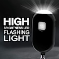 Pikkukuva 2 / 5: Musta/vaaleanpunainen/valkoinen, 3kpl ulkokäyttöön tarkoitettu LED-taskulamppu USB :llä ja sireenisireenillä ulkoiluun