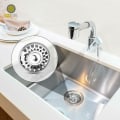 Miniatyrbild 4 av 5: Set med 2 diskbänkssil|80MM| universal rostfri diskbänkspropp-diskbänk avlopp/tvättställ-köksvasksil (metallmutter för förtjockat stål b