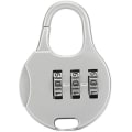 Miniatyrbillede 1 af 5: Fonepro 1 stk. rejsekombinations hængelås, sølv kombinationslås, 3 cifret nulstillelig mini kombinations hængelås, til dragt