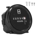 Timräknare 99999.9 Timmar AC DC Universal Timer Helt Förseglad Rund Quartz Mekanisk Timer 6-80V