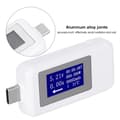 Miniatyrbillede 7 af 8: Type C Tester Multifunktionel Tovejs DC Digital Voltmeter Hvid