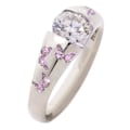Pikkukuva 2 / 4: Sormus Perhoskuvio Korut Asusteet Seos Cubic Zirkonia sorminauha naisille US 9