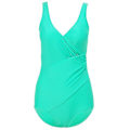 Miniatyrbillede 2 af 3: kvinder Polstret Wrap Badedragt Monokini One Piece Badedragt Badetøj Light Green XL