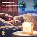Miniatyrbillede 4 af 5: Toast Night Light, Cute Toast Light, Dæmpbar LED Nat Light, Touch Sensor Light til soveværelset, Mobiltelefonholder, Soveværelse Skrivebordsindretning