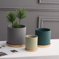 Pikkukuva 3 / 5: Nordic ins yksinkertainen keraaminen kukkaruukku, Morandi-tyylinen mehevä vihreä kasviruukku, moderni persoonallisuusvihreä ruusuke (violetti),