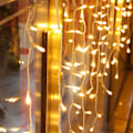 Miniatyrbillede 2 af 5: LED stjernegardinlys vandfaldslys, Halloween julebryllup, vinduesbelysning,