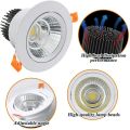 Miniatyrbillede 3 af 5: Tri-farvet dæmpning 3W sort åbent hul 6,5-7,5cm 6stk sort spotlight led downlight velegnet til stue, entre, bat
