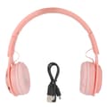Y08 Macaron Bluetooth Over-Ear Hörlurar Vikbara Rosa Stereoljud