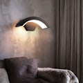 Miniatyrbillede 4 af 5: Moderne Led Væglampe, 18W 2650LM Udendørs Led Bevægelsessensor Væglampe, IP54, U-formet Design Vandtæt Væglampe til