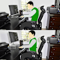 Miniatyrbillede 3 af 5: Premium akryl skærmstativ Klar skærmstativ Klar Laptop/PC/Multimedie skærmstativ Hjemmekontor skærmstativ (Sm