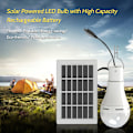 Miniatyrbild 4 av 5: (BLS-60-20D 7W glödlampa + solpanel = komplett set (smart switch, kallvitt ljus) LED-ljus, för utomhusbruk, trädgård, trädgård