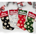 Miniatyrbild 3 av 3: Bronzing Snowflake Socks Julstrumpor Juldekorationer C