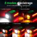 Miniatyrbilde 3 av 5: Sykkellys, USB Oppladbart Sykkellys med Speedometer Sykkelcomputer LED Sykkellys Foran & Bak Kraftig Lys for MTB Sykling Sykkel Terrengsykkel