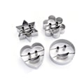 Pikkukuva 1 / 5: 4-osainen ruostumattomasta set valmistettu Smiley Face mold