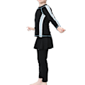 Miniatyrbild 2 av 4: 3st/ set Modest Burkini Badkläder Barn Flickor Muslimska Islamiska Cap Strandkläder Black 5-6 Years