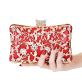 Miniatyrbillede 2 af 5: Kvinde krystal aften clutch taske bryllup pung Brude prom håndtaske fest taske A916-1072 Red