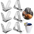 Miniatyrbillede 2 af 5: Rustfrit stål Termometer Clip Sensor Clip Holder 4mm Blænde 6 Stk Sølv
