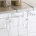 Miniatyrbillede 3 af 5: Hængende vinglasholder til op til 4 glas (2 stk, hvid)