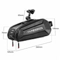 Miniatyrbillede 4 af 5: Cykeltaske Ridning Travel Quick Release Let at installere Hard Cover Tasker Reflekterende Strips Vandtæt Utility Riding Tool