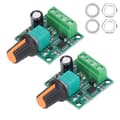 2 Set PWM DC Motor Hastighetsregulator 1.8V-12V för Fläktpump