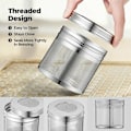 Miniatyrbillede 5 af 5: Pak stor te-infuser-infuser Løse blade krydderi-te-te-infuser til køkken, 18/8 304 rustfrit stål, gevindlåg, kæde H