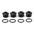 Miniatyrbillede 2 af 8: 6AN Rustfrit Stål ORing Fitting ORB Portprop Aluminium Legering Sort Anodiseret
