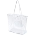 Miniatyrbillede 3 af 5: Mesh Beach Tote Dame Skulder Håndtaske A916-624 White