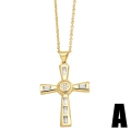 Pikkukuva 1 / 5: Kaulakoru Vintage Zircon Cross Muotikorut Ac8768 A
