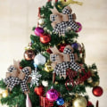 Miniatyrbillede 3 af 5: Sort Hvid Plaid Gavesløjfer Jutekrans Sløjfer Juletræ Topper til Bryllup Ferie Fødselsdagsfest Dekoration 12" x