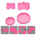 Pikkukuva 4 / 4: 4kpl Diy Dog Tag Mold Bone Keychain Mold Avaimenperän molds