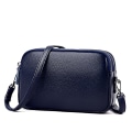 Miniatyrbillede 4 af 5: Læder Dametaske Blødt Læder Lille Taske 2022 Ny Net Rød Mode All-match Top Layer Koskind Dame One-Soulder Messenger Bag A916-1243 grey