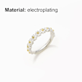 Miniatyrbillede 2 af 5: Romantisk Justerbar Kvinder Flower Open Cuff Band Ring Smykker Tilbehør